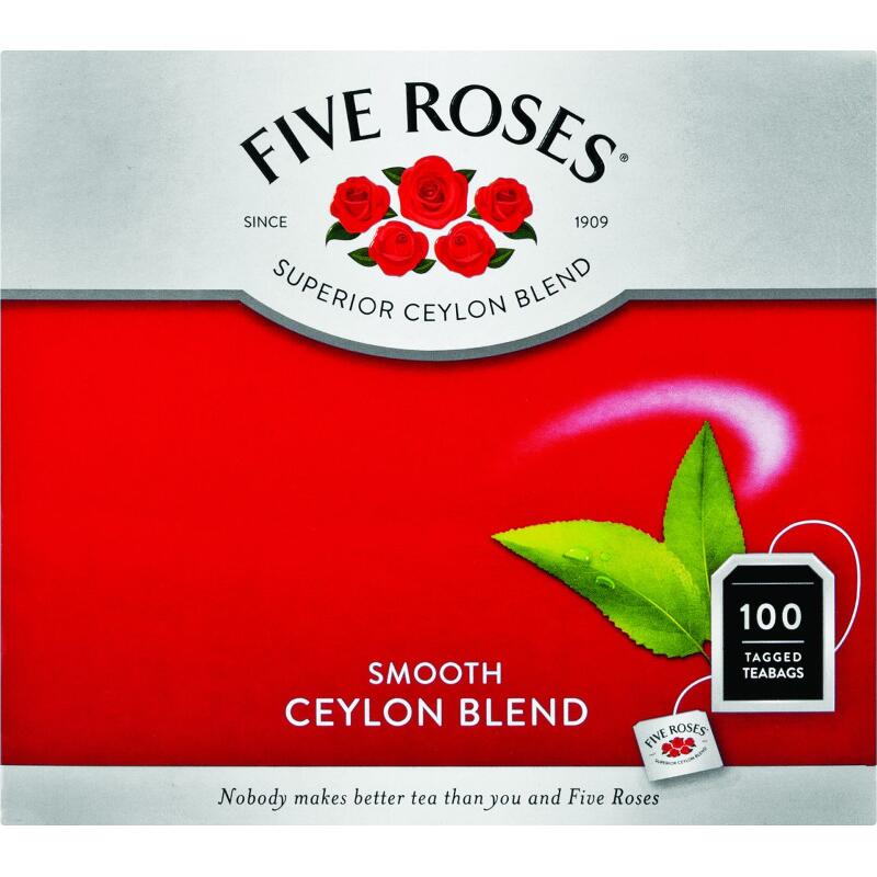 Five Roses Ceylon Tea Tagged (Kosher) 100s