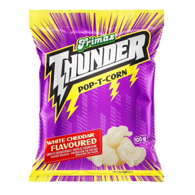 Frimax Thunder Pop-T-Corn White Cheddar 100g