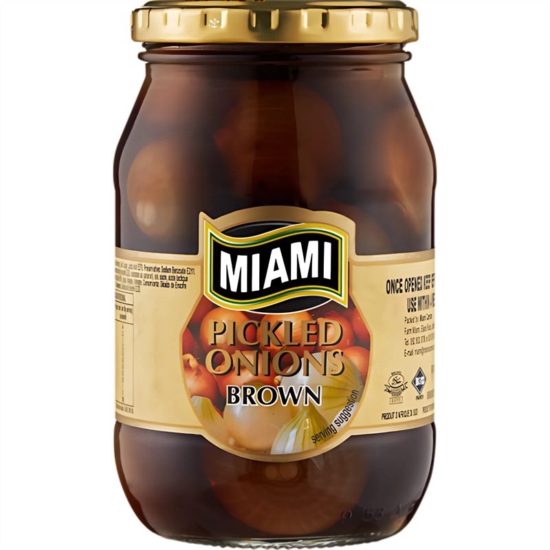 Miami Brown Pickled Onions 400g