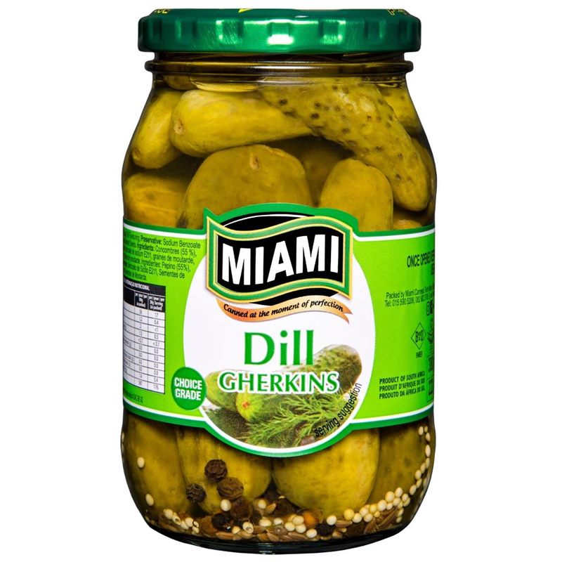 Miami Dill Gherkins 380g