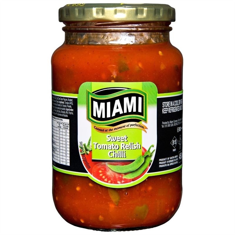 Miami Sweet Tomato & Chilli Relish 450g