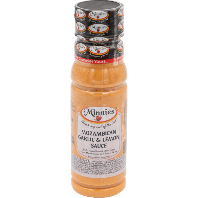 Minnies Mozambican Garlic & Lemon Sauce 250ml