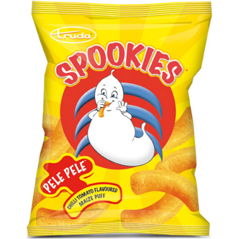 Spookies Puff Chips Box Pele Pele 100g