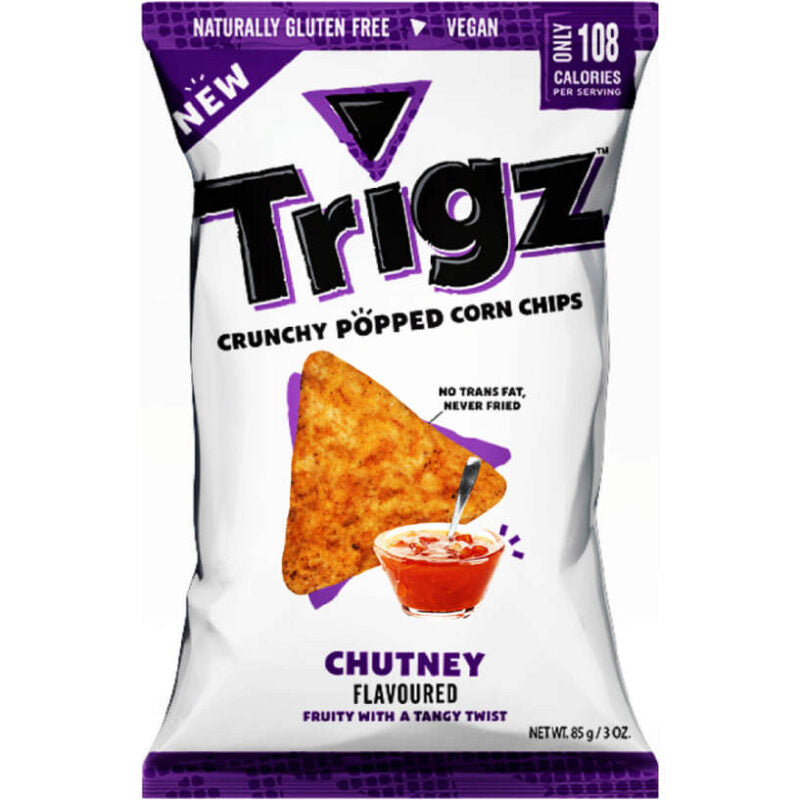 Trigz Crunchy Popped Corn Chips Chutney 85g