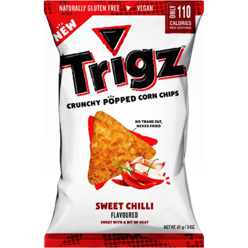 Trigz Crunchy Popped Corn Chips Sweet Chilli 85g