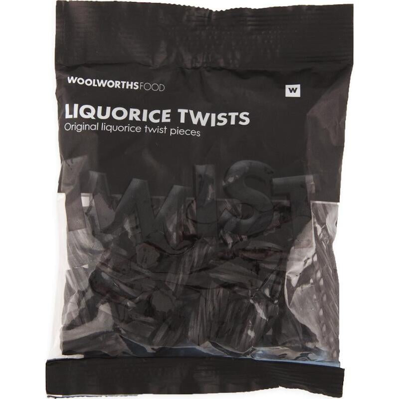 Woolworths Liquorice Twists 125g