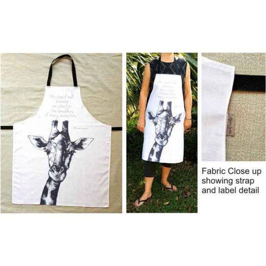 Africa Smiles Apron - Giraffe Head (66 x 80.5cm)