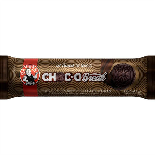 Bakers Choc-o Break Chocolate Biscuits 125g