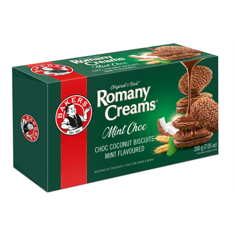 Bakers Romany Creams - Mint Choc 200g