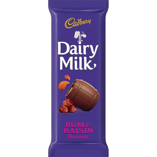 Cadbury Chocolate Slabs - Dairy Milk - Rum And Raisin 80g