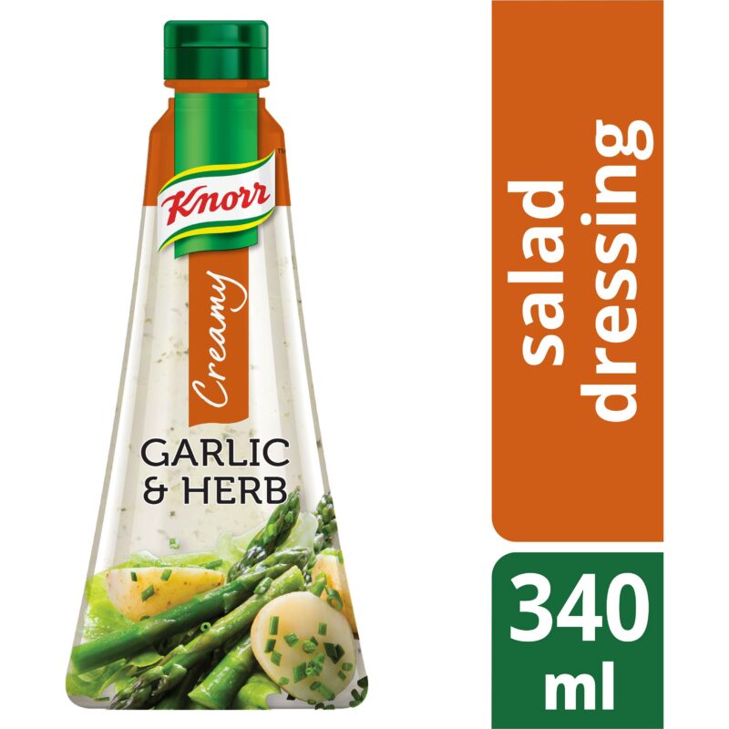 Knorr Salad Dressing - Creamy - Garlic & Herb 340ml