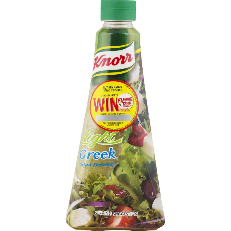 Knorr Salad Dressing - Light - Greek 340ml