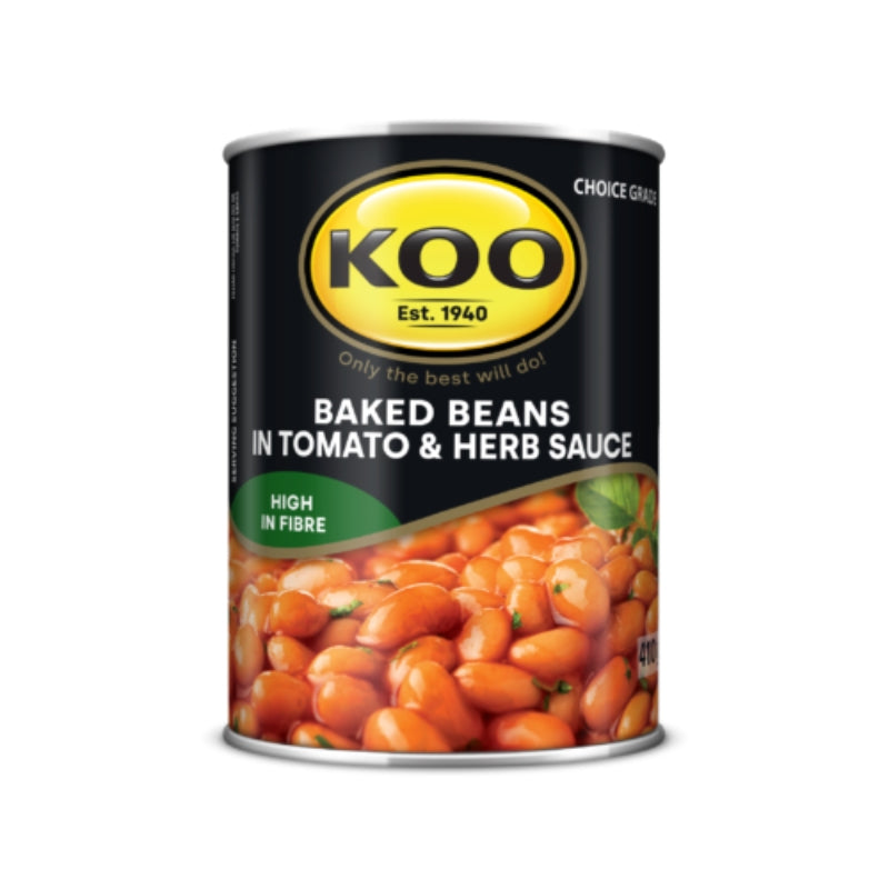 Koo Canned Veg - Baked Beans In Tomato&Herb Sauce 410g