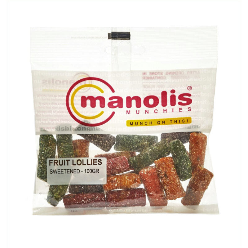 Manolis Munchies Dried Fruit - Fruit Lollies 100g