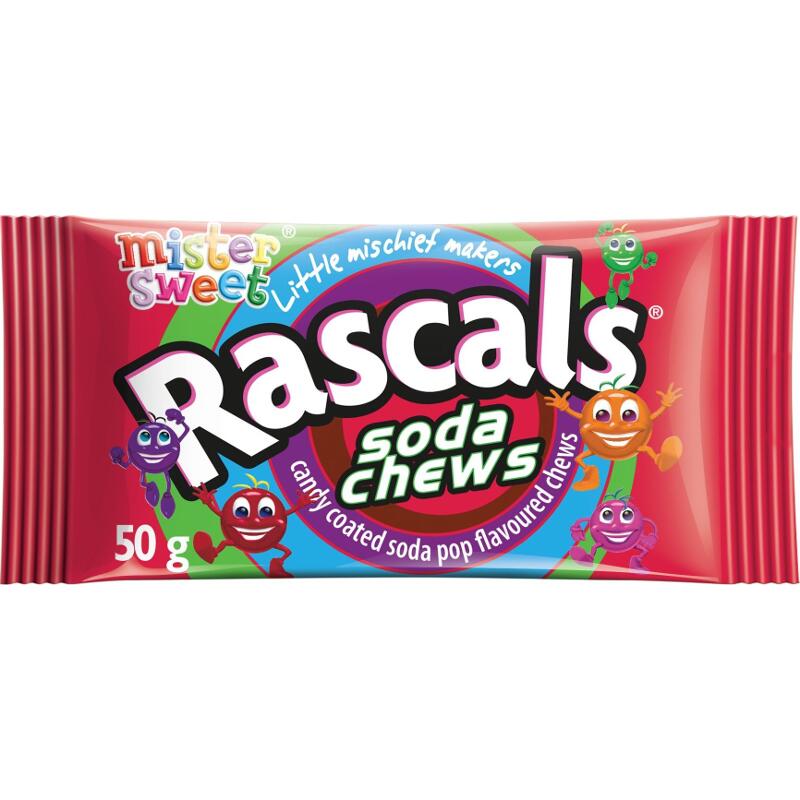 Mister Sweet Prepacks - Rascals - Soda 50g