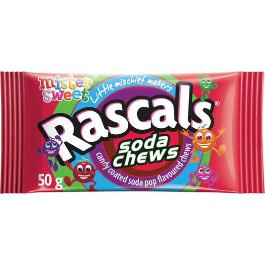 Mister Sweet Prepacks - Rascals - Soda 50g