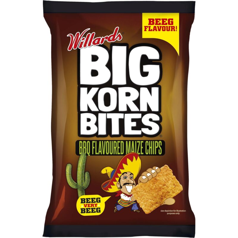 Willards Big Korn Bites - BBQ 120g