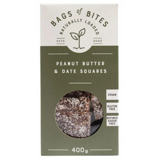 Bags of Bites Peanut Butter & Date Squares 400g