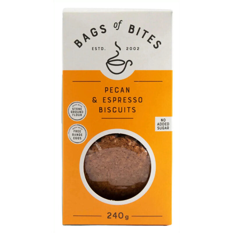 Bags of Bites Pecan & Espresso Biscuit 240g