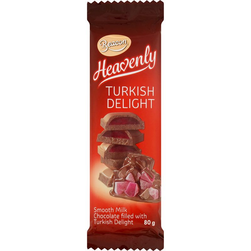 Beacon Turkish Delight Chocolate Slab 80g