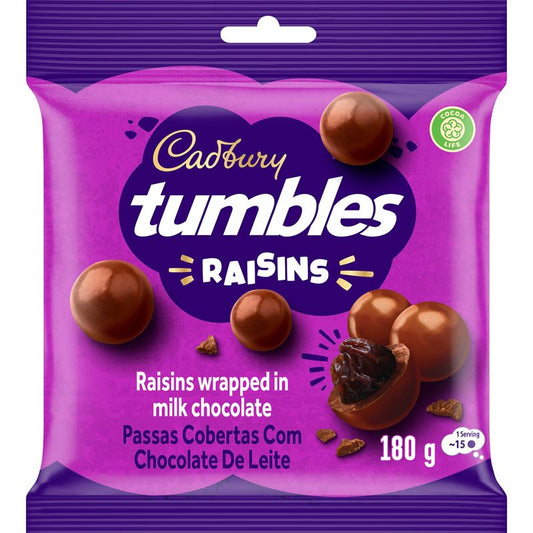 Cadbury Tumbles Raisins 180g