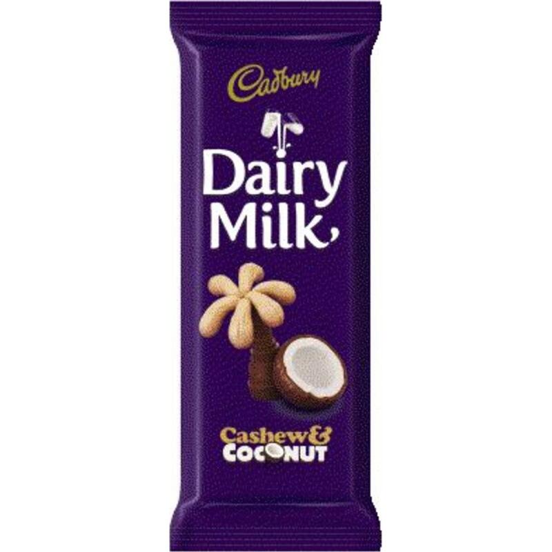 Cadbury Dairy Milk Cashew & Coconut Slab 80g