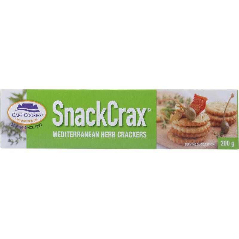 Cape Cookies SnackCrax Mediterranean Herb 200g