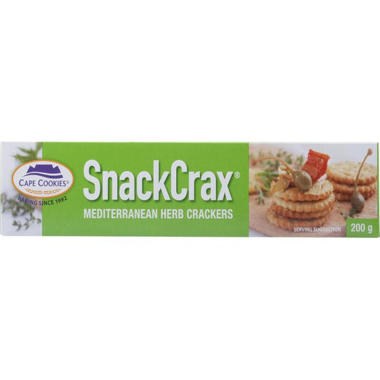 Cape Cookies SnackCrax Mediterranean Herb 200g