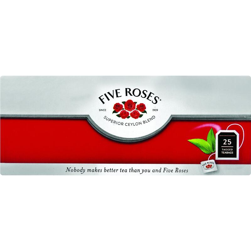 Five Roses Ceylon Tea Tagged 25s