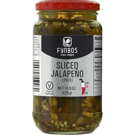 Fynbos Sliced Jalapeno Chillies 420g