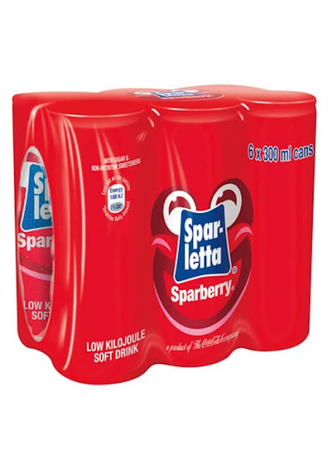 Sparletta Carbonated Drink Sparberry 6 Pack