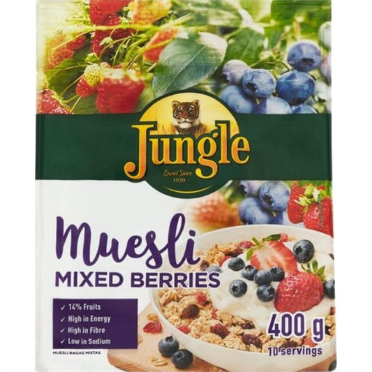 Jungle Muesli Mixed Berries 400g