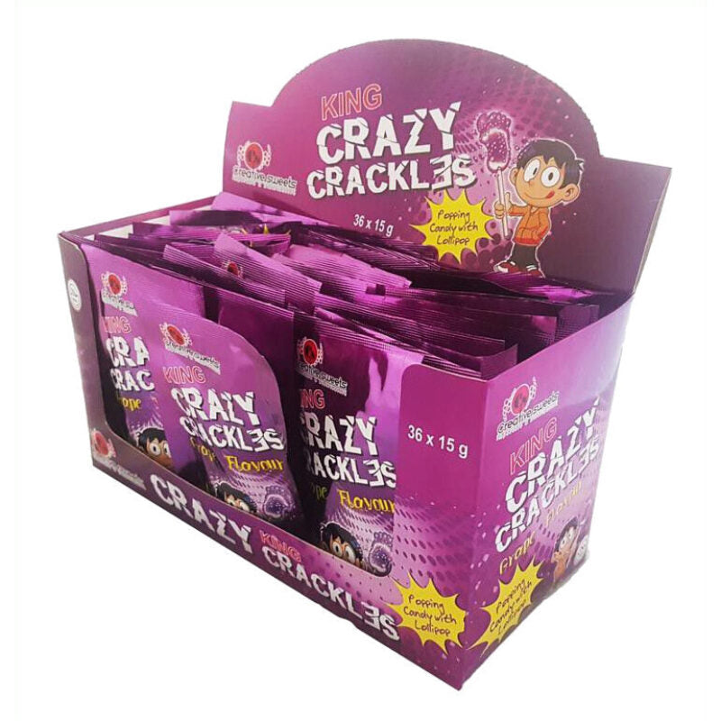 King Candy Crazy Crackles Grape 15g