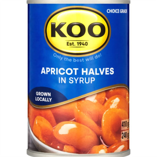 Koo Apricot Halves in Syrup 410g