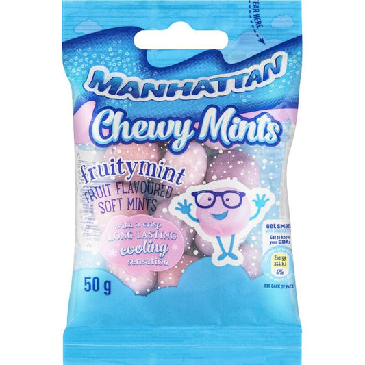 Manhattan Chewy Mints Fruitymint 50g