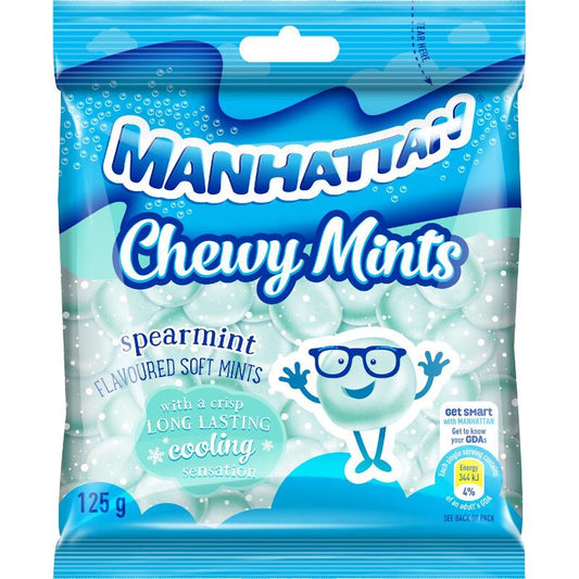 Manhattan Chewy Mints Spearmint 125g