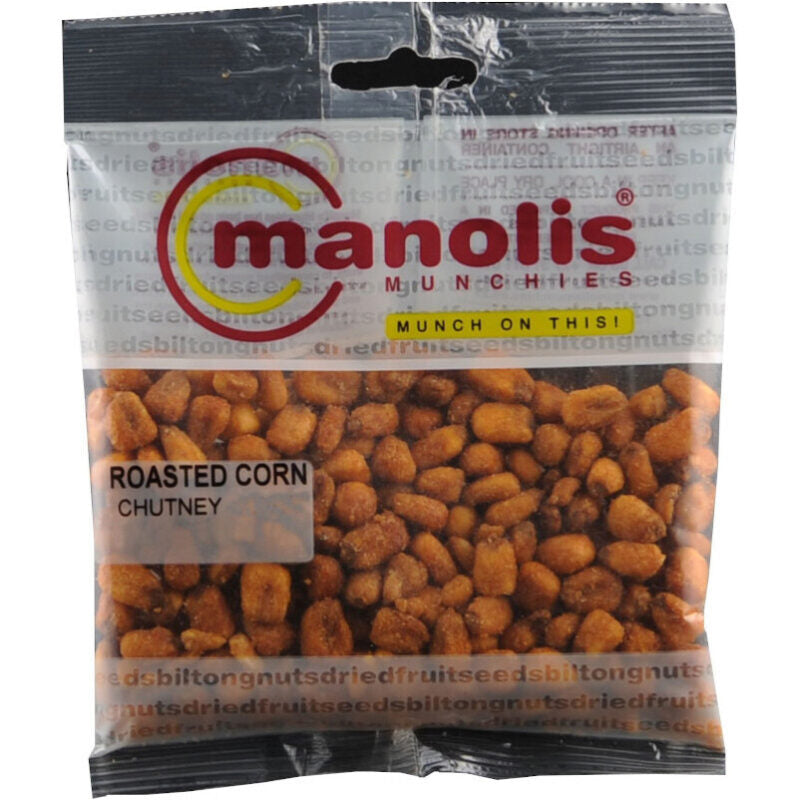 Manolis Munchies Corn Roasted Chutney 350g