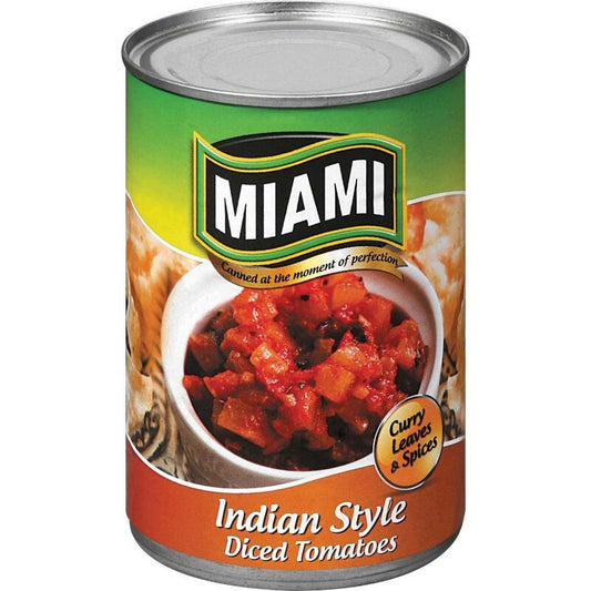 Miami Indian Style Peeled Diced Tomatoes 410g