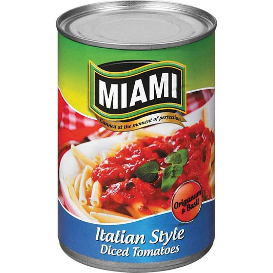 Miami Italian Style Peeled Diced Tomatoes 410g