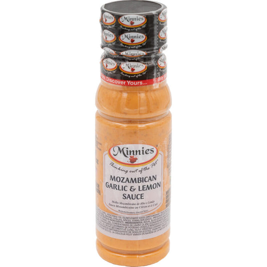 Minnies Mozambican Garlic & Lemon Sauce 250ml