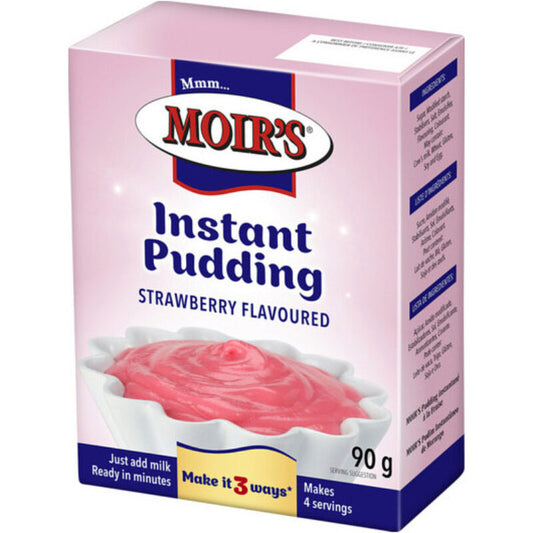 Moirs Instant Pudding Strawberry 90g