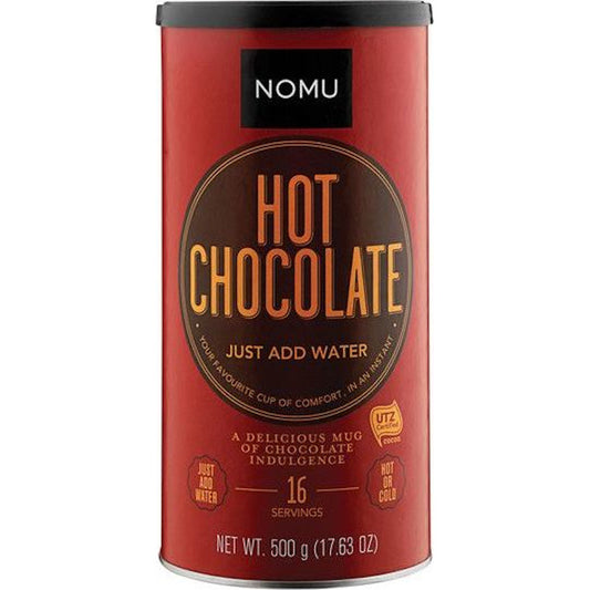 Nomu Hot Chocolate Just Add Water Tin 500g
