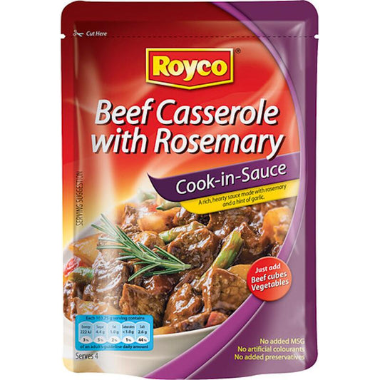 Royco Dry Cook in Sauce Beef Casserole and Rosemary 48g
