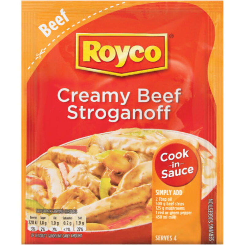 Royco Dry Cook in Sauce Beef Stroganoff 50g