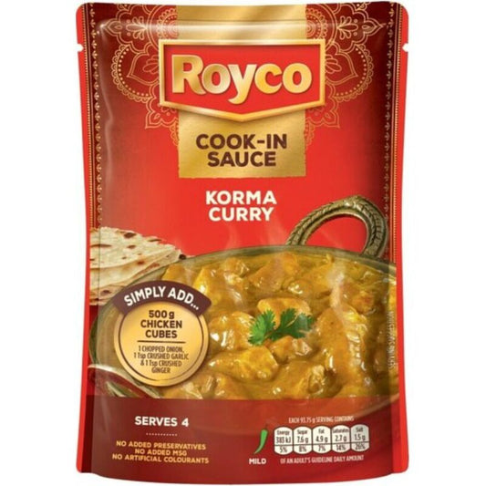 Royco Wet Cook in Sauce Korma Curry 375g