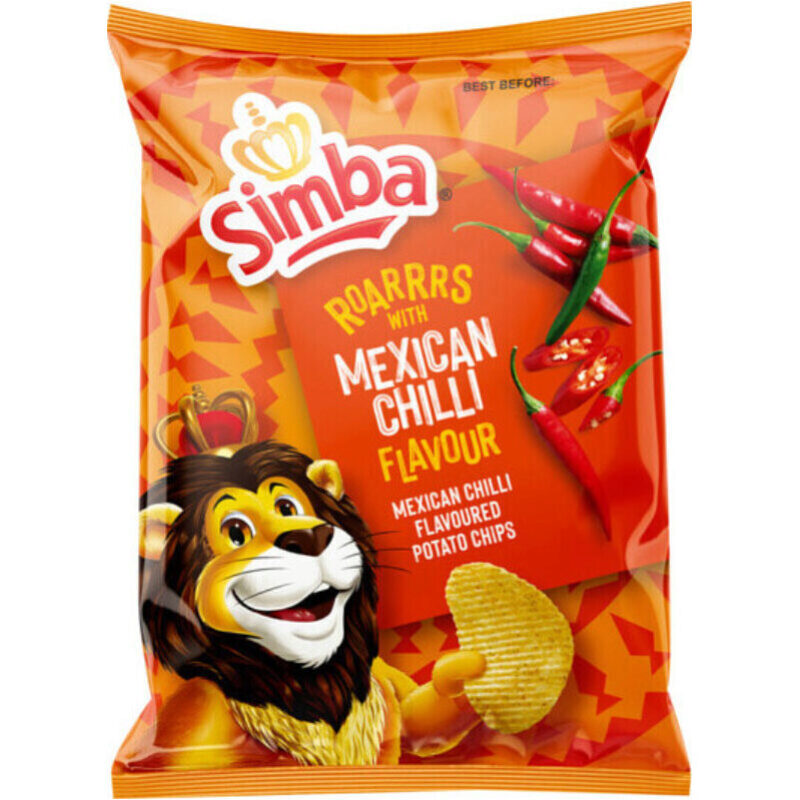 Simba Potato Chips Mexican Chilli 120g