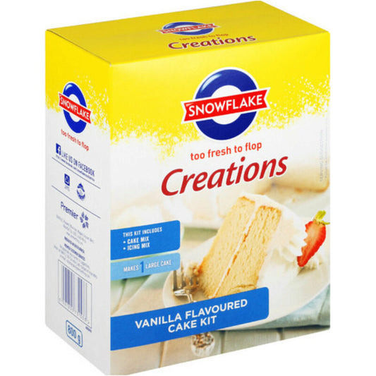 Snowflake Creations Vanilla Cake Kit 800g