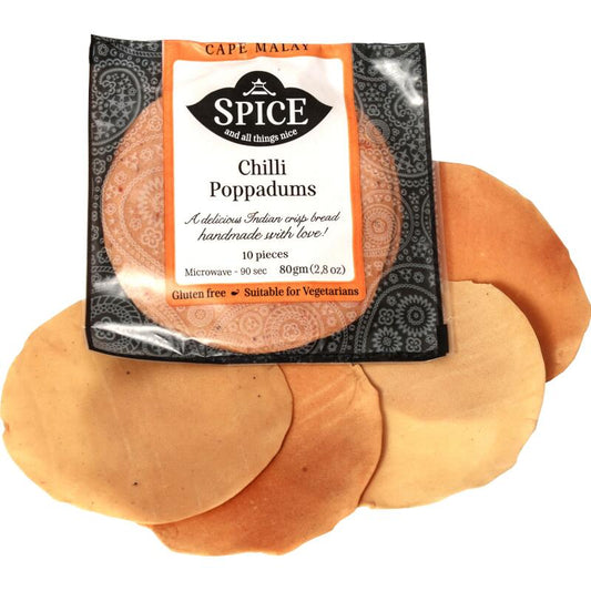 Spice And All Things Nice Poppadums Chilli 10s