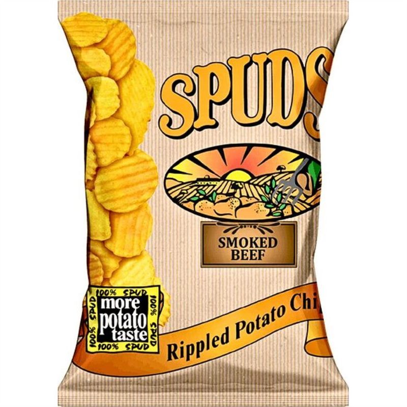 Spuds Chips Smoked Beef 75g