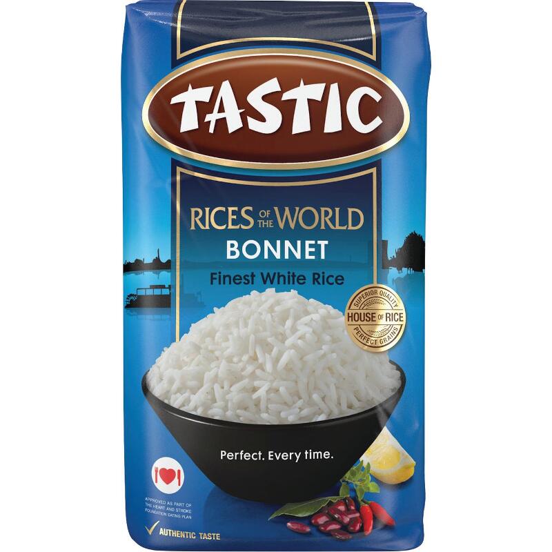 Tastic Rices Of The World Bonnet White Rice 1kg